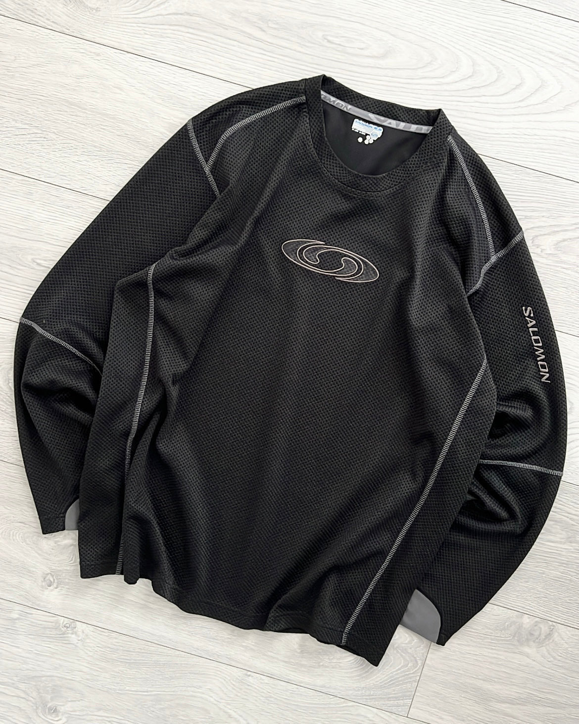 Salomon 00s Moto Mesh Black Technical Long Sleeve - Size M