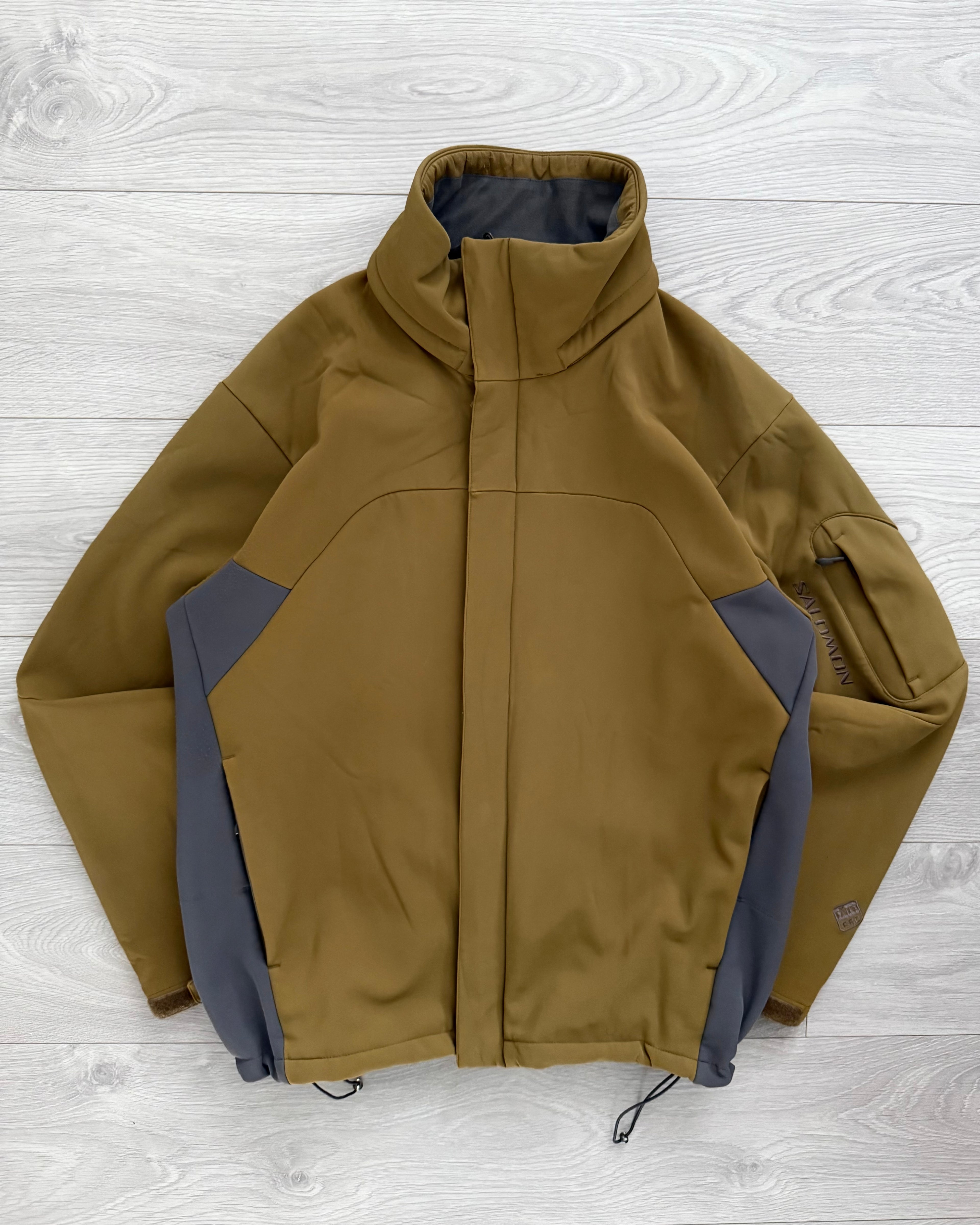 Salomon 00s Technical Waterproof Panelled Fleece Lined Vent Jacket - Size L