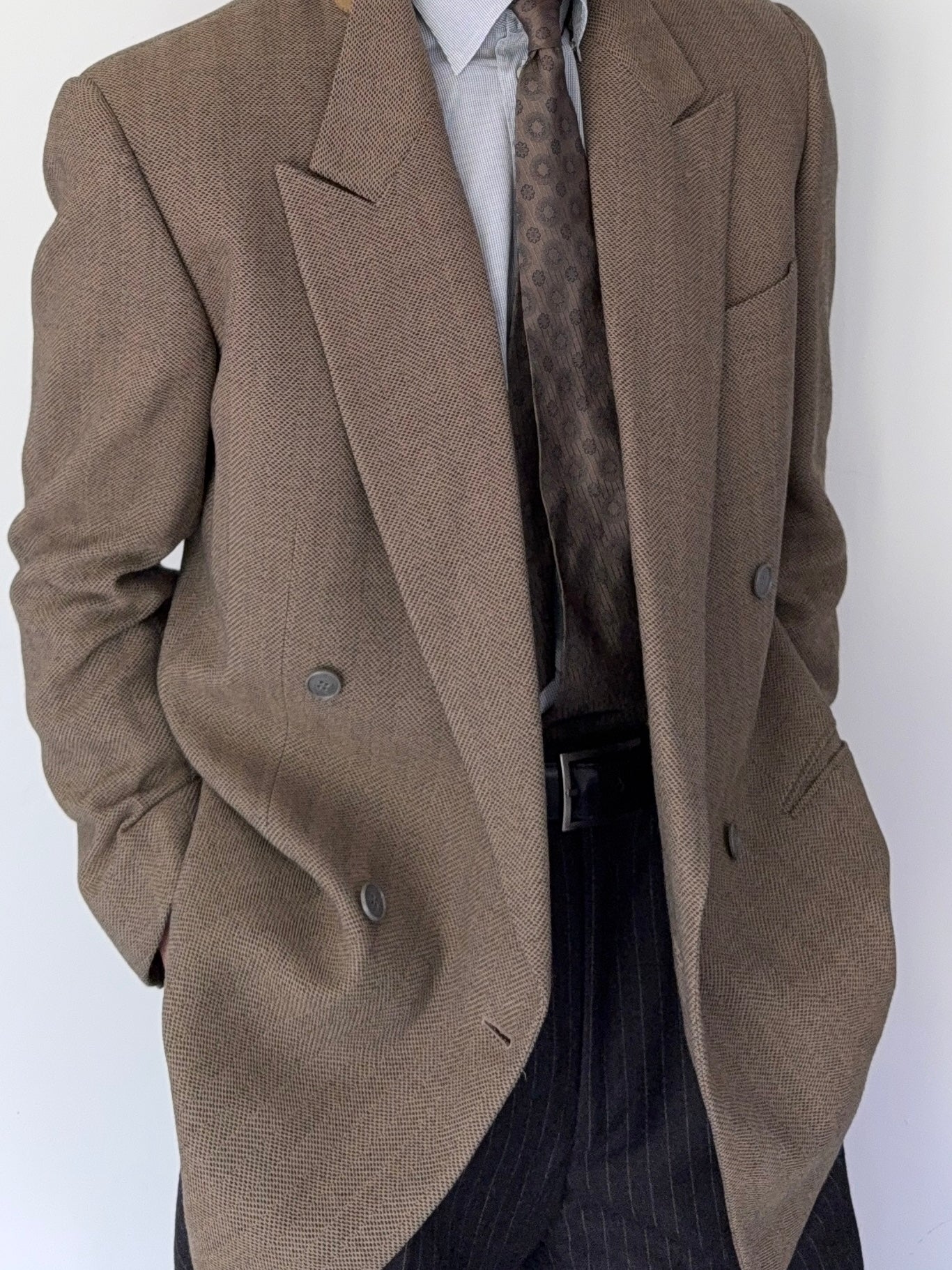 Giorgio Armani 1980s Double Breasted Sports Blazer Jacket - Size M