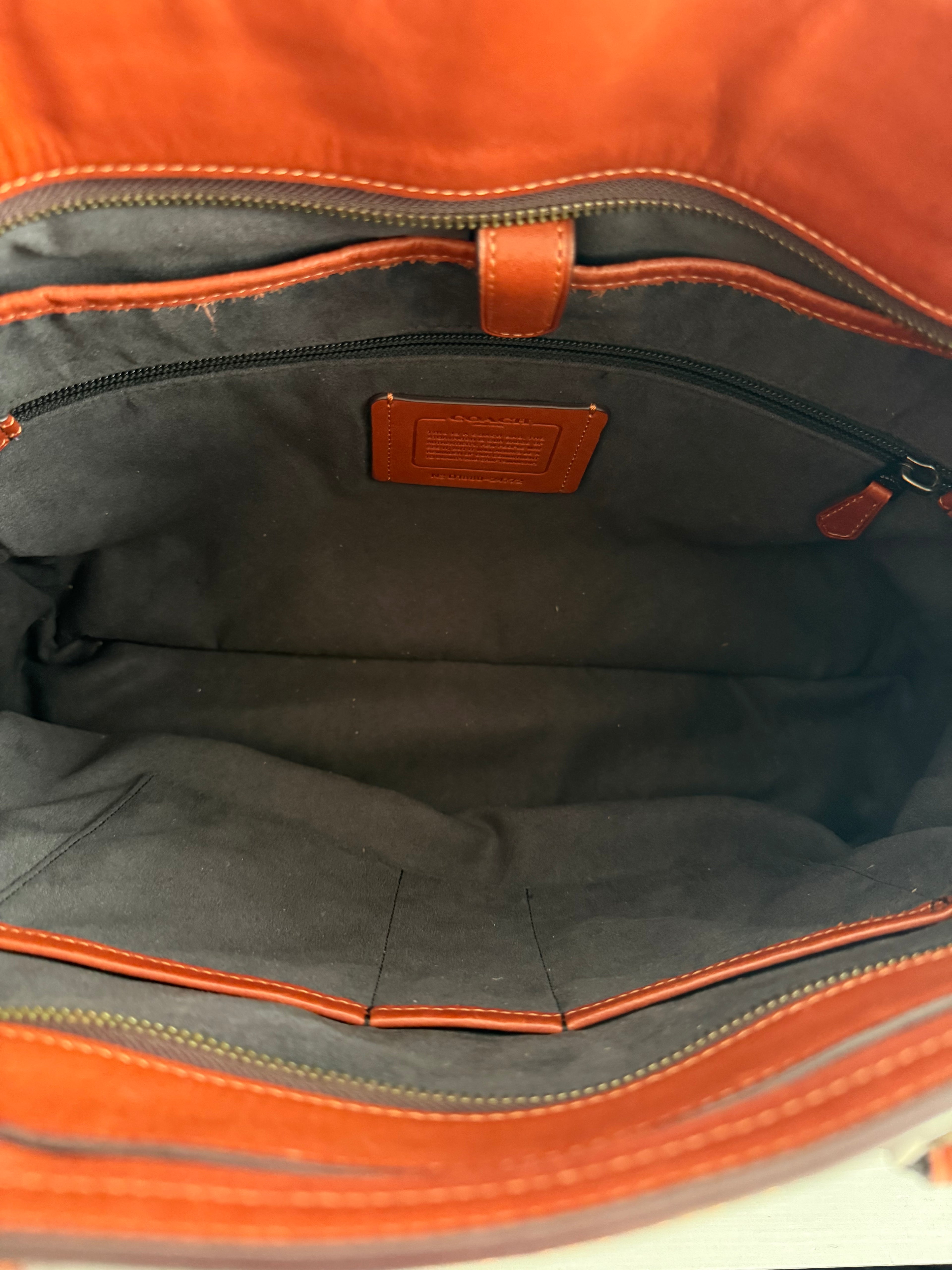 Coach New York Vintage Leather Hold-All Tote Bag