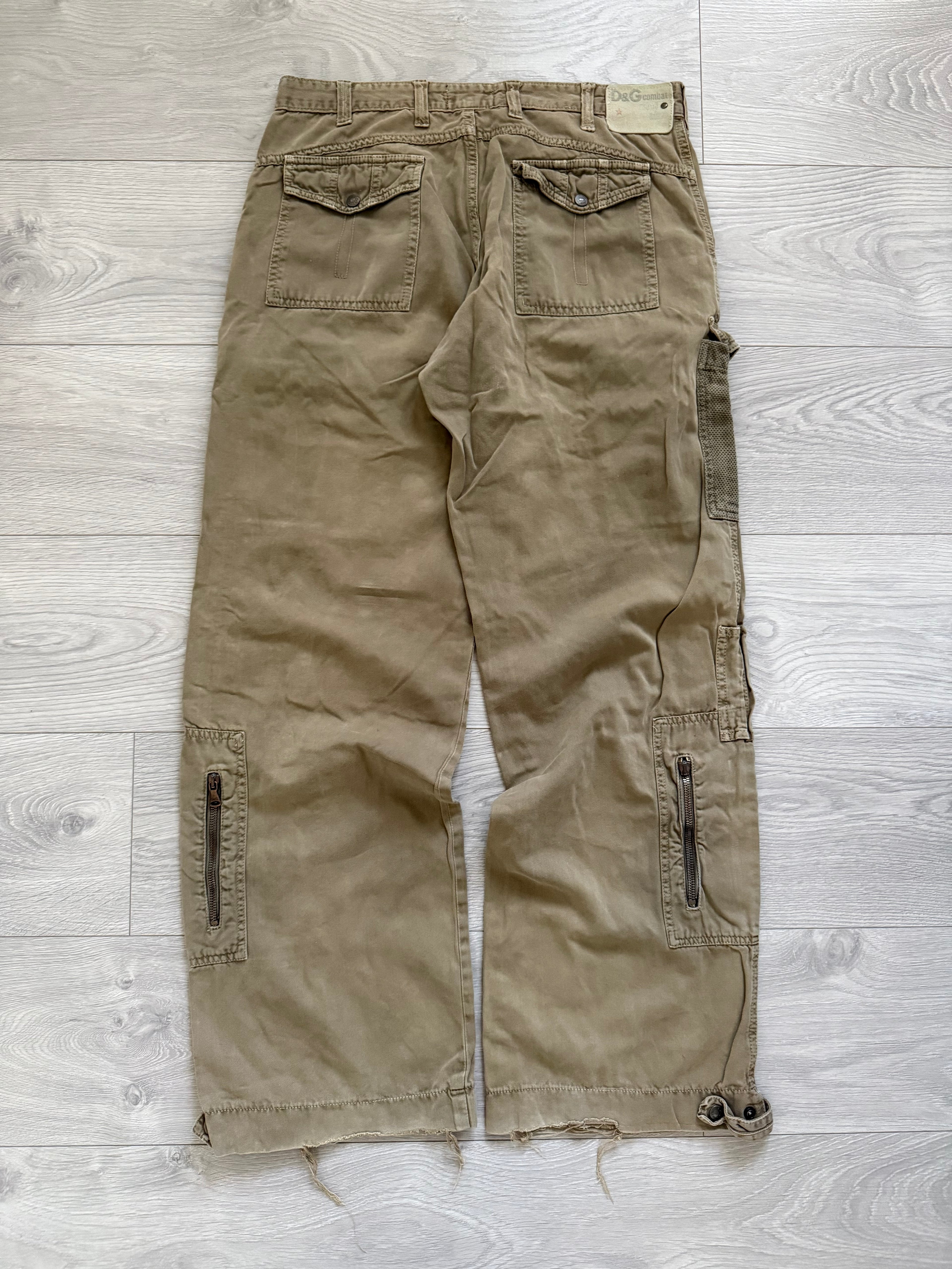 Dolce & Gabbana 00s Vintage Military Cargo Pants - Size 32