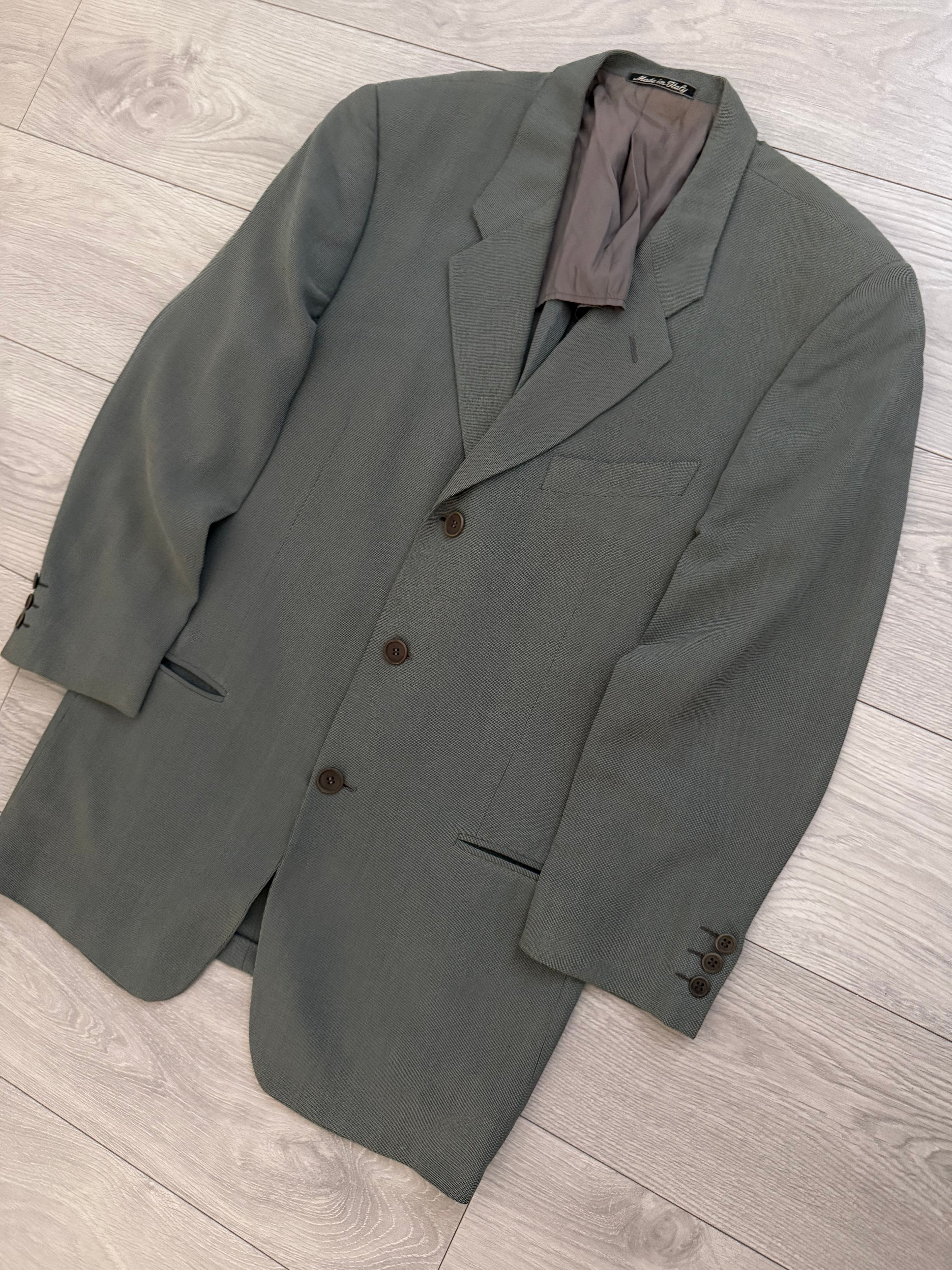 Giorgio Armani 1980s 3B Viscose Wool Unlined Sport Jacket Blazer  - Size M