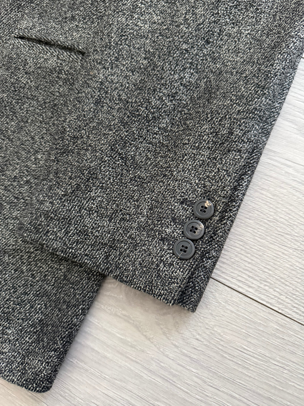 Hugo Boss 1980s 3B Melange Fabric Wool Blend Sport Jacket Blazer  - Size L