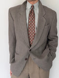 Basile 1980s 2B Textured Wool Sports Jacket Blazer - Size L