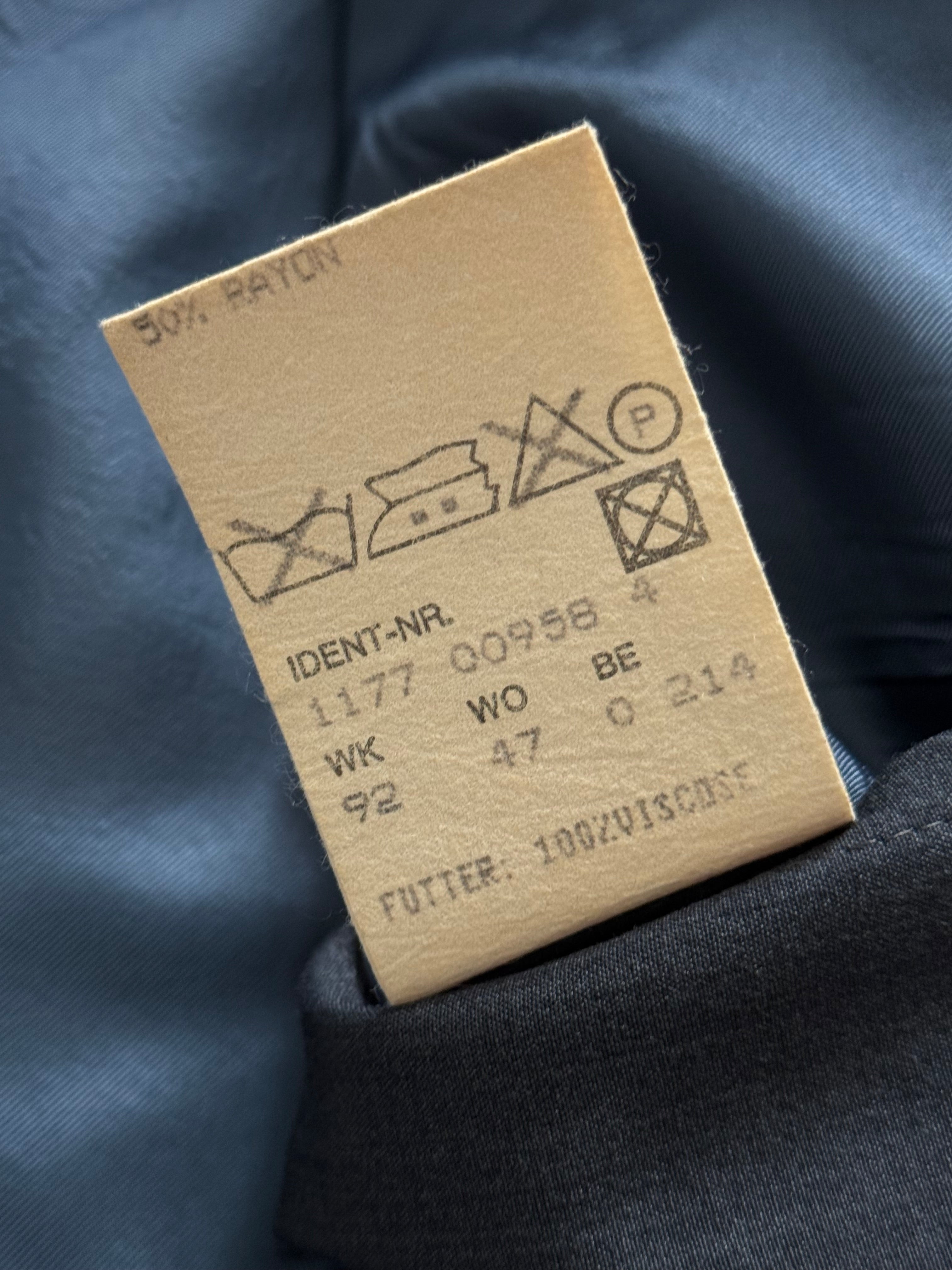 Hugo Boss 'Al Capone' 1980s Peaked Lapel Double Breasted Wool Rayon Sport Blazer Jacket - Size L