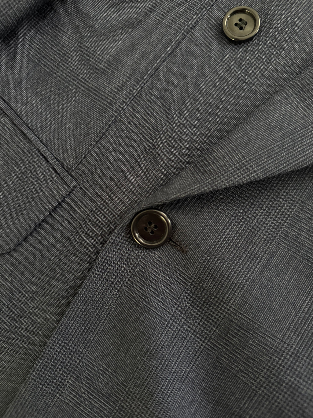 Hugo Boss 1980s 'Al Capone' Double Breasted Pleated Blue Wool Suit - Size M Jacket / 30" Waist