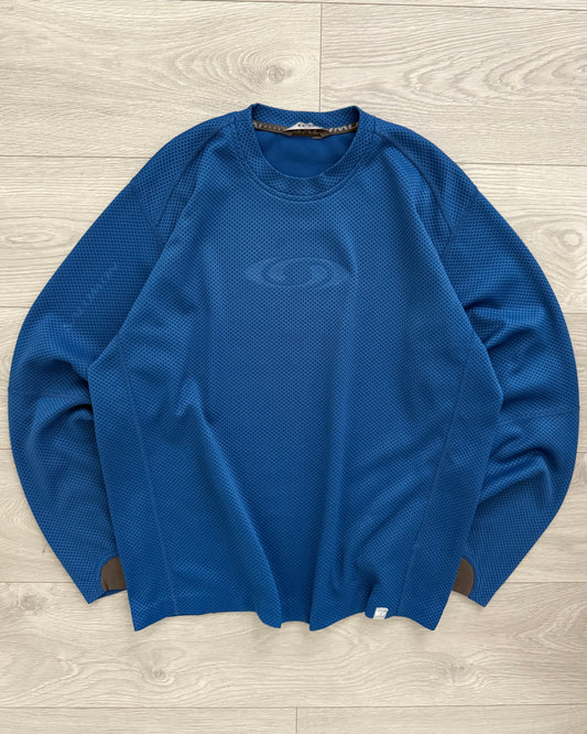 Salomon 00s Moto Mesh Blue Technical Long Sleeve - Size L
