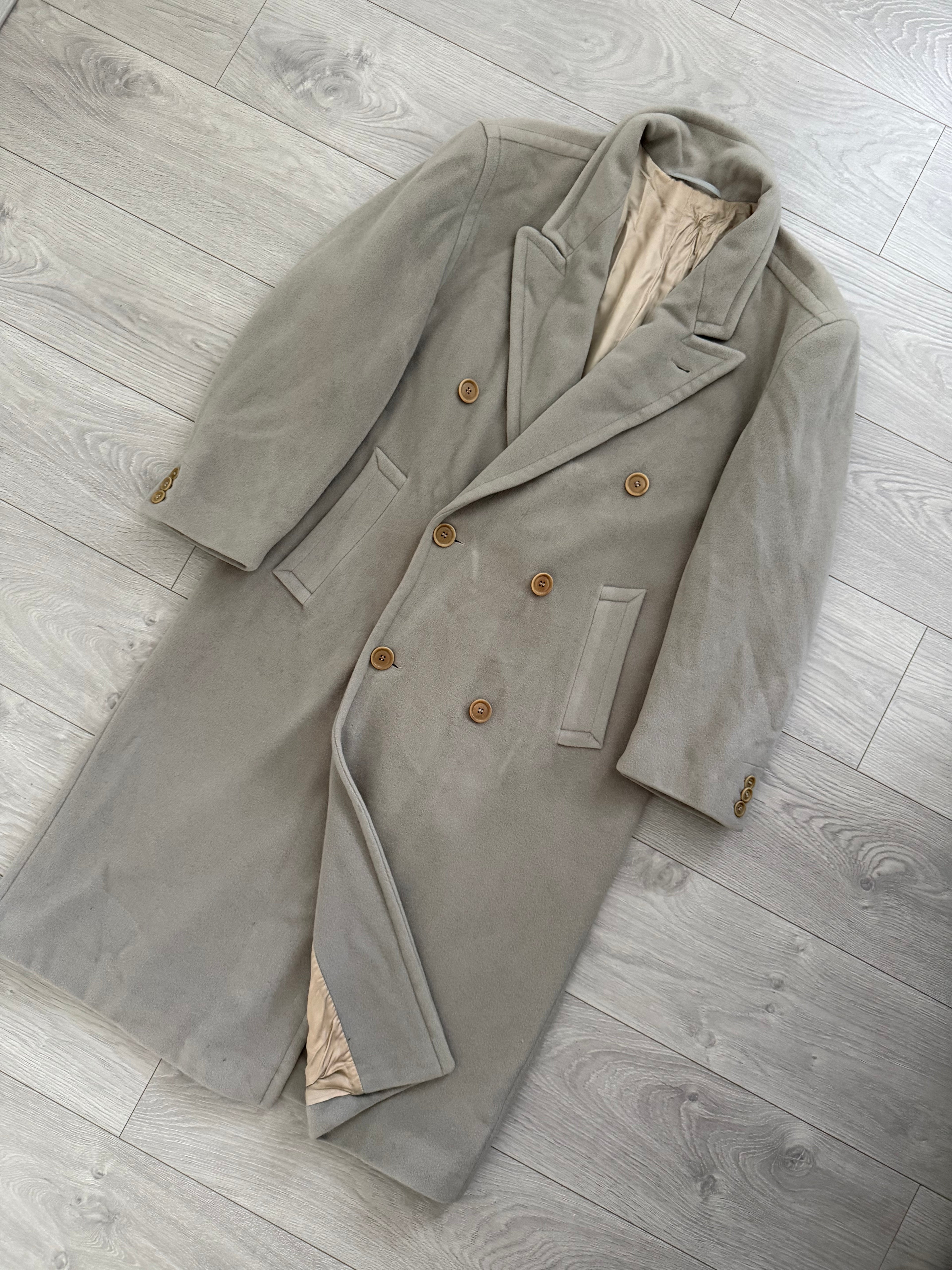 Hugo Boss 1980s 'Yamaha' Double-Breasted Wool Coat - Size M
