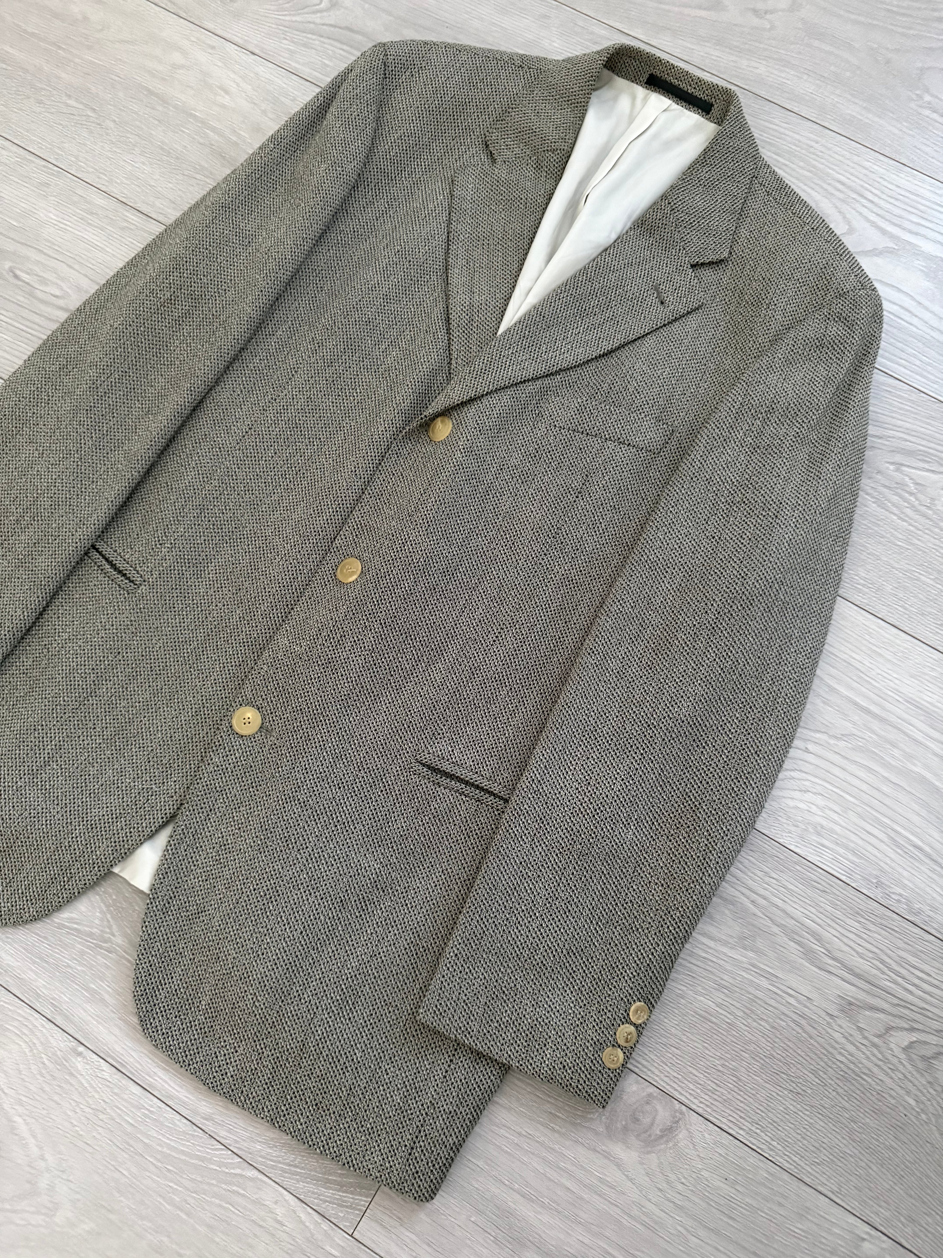 Hugo Boss 1990s 3B 'Mars' Textured Wool Sport Jacket Blazer - Size XXL