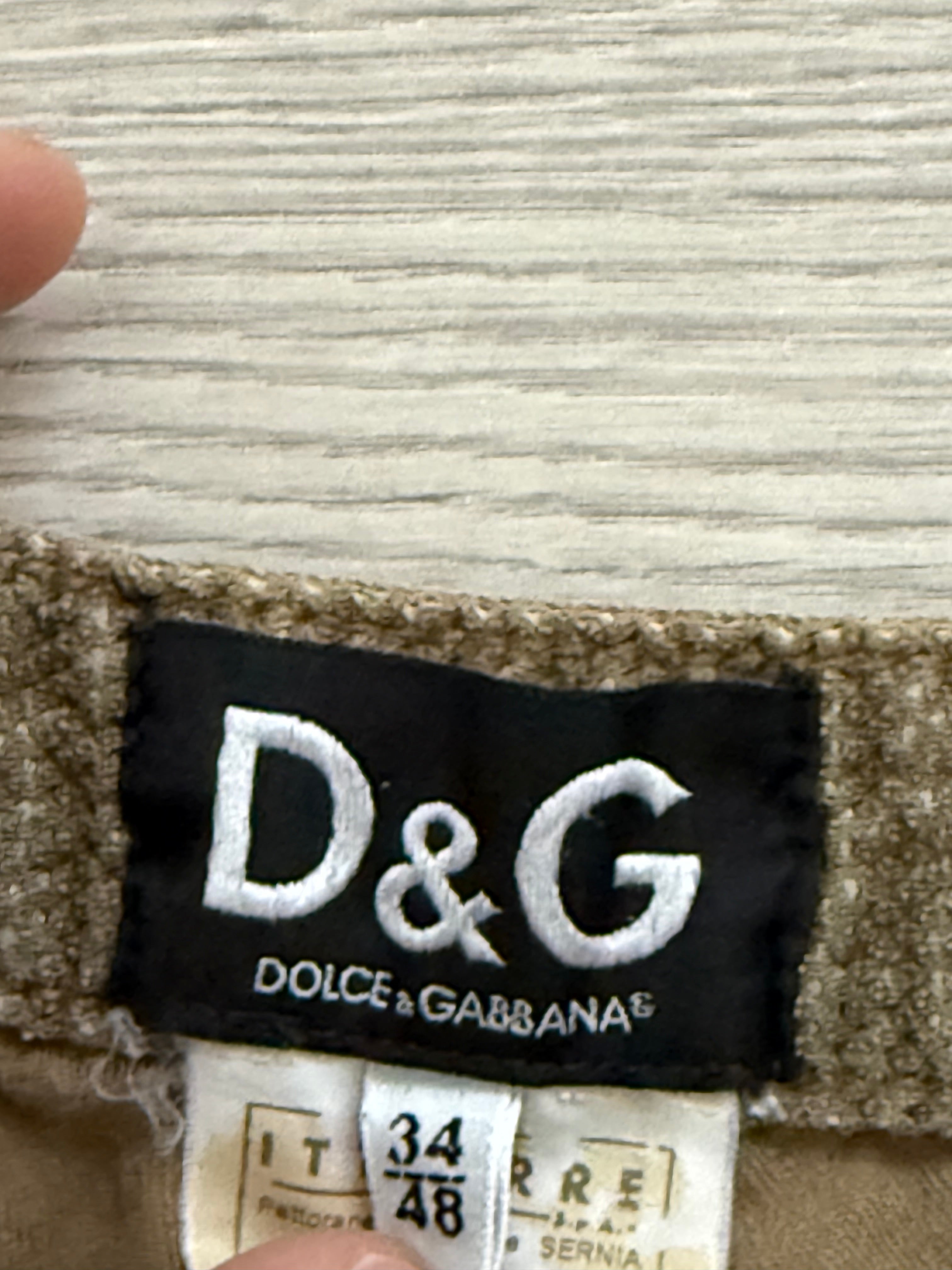 Dolce & Gabbana 00s Vintage Military Cargo Pants - Size 32