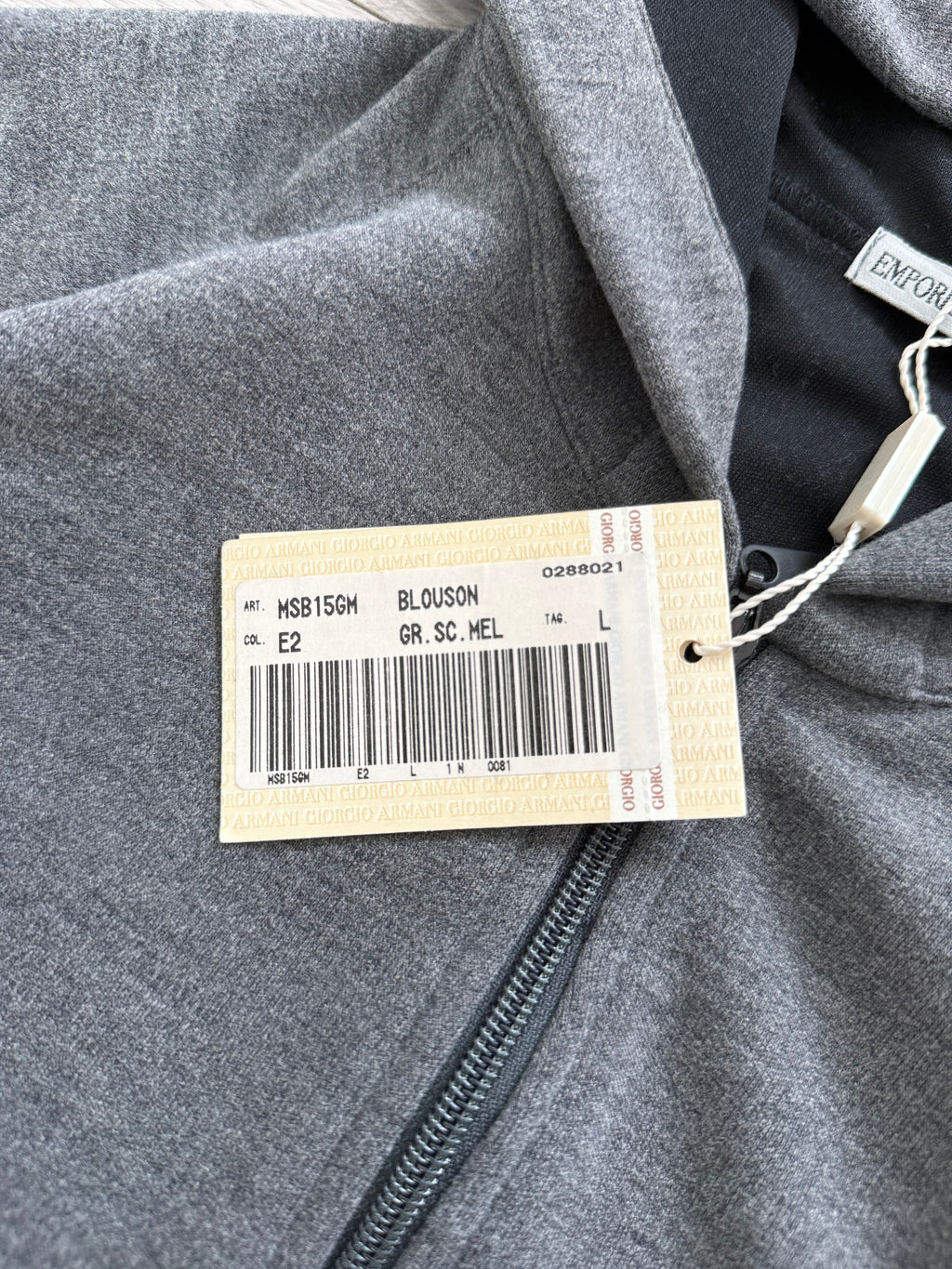 Emporio Armani 1990s Grey Pleated Tracksuit Set - Size M