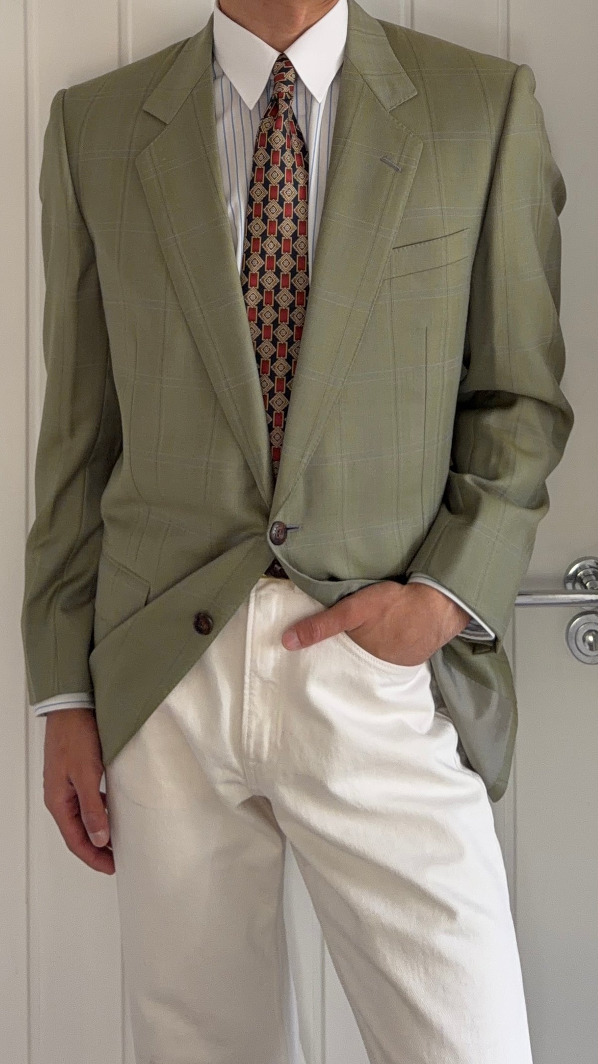 Givenchy 1990s 2B Wool Sport Jacket Blazer - Size M
