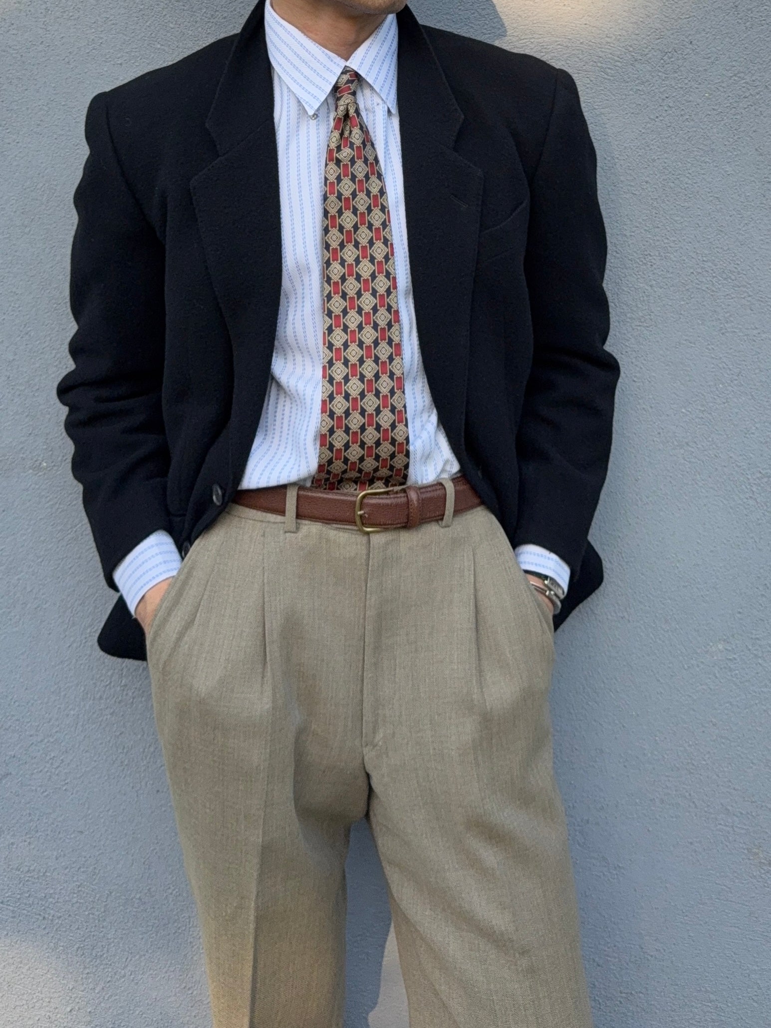 Yves Saint Laurent 1980s 2B Wool Blazer Jacket - Size S