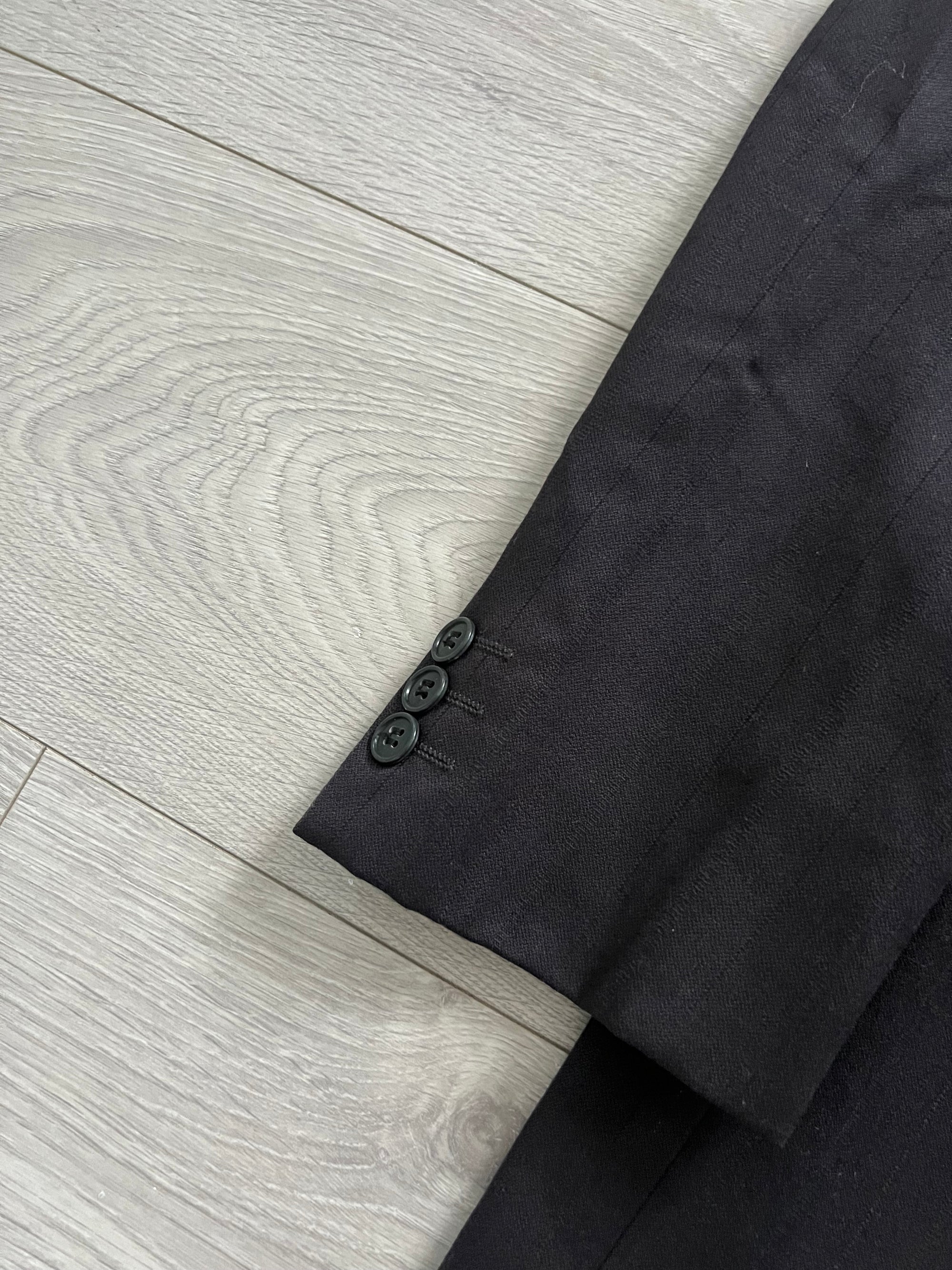 Emporio Armani 1990s Double-Breasted Pleated Relaxed Suit - Size M Jacket / 30" Waist