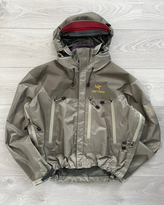 Arcteryx 1999 Kappa Golden Logo 'Stone' GoreTex Jacket - Size M