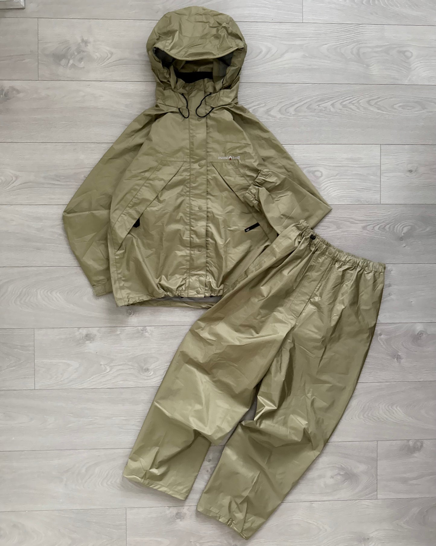 Montbell 00s Waterproof Rain Jacket & Trouser Set - Size M
