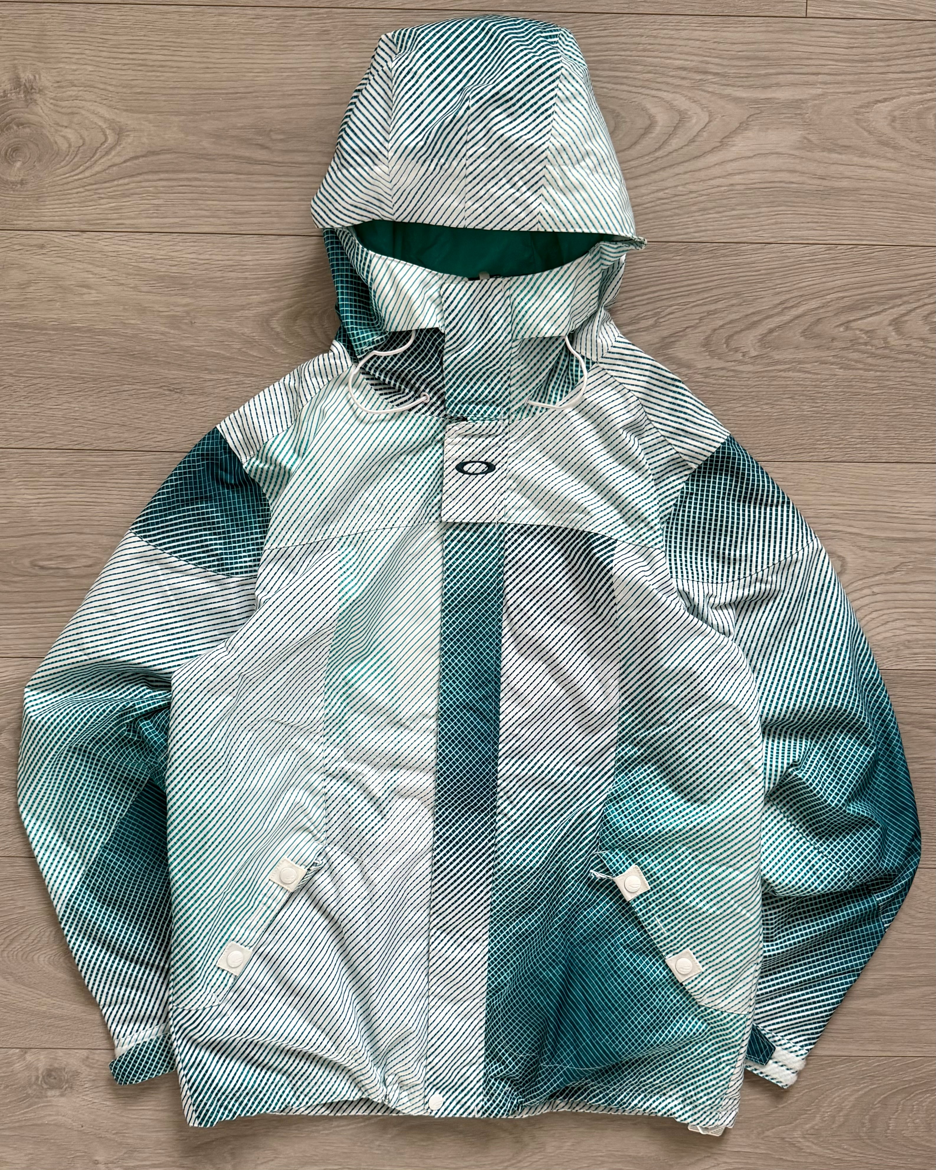 Oakley FW2010 Magnetic Hood 3D Holographic Print Technical Waterproof Jacket - Size M