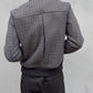 Hugo Boss Houndstooth Pattern Wool Bomber Jacket - Size S