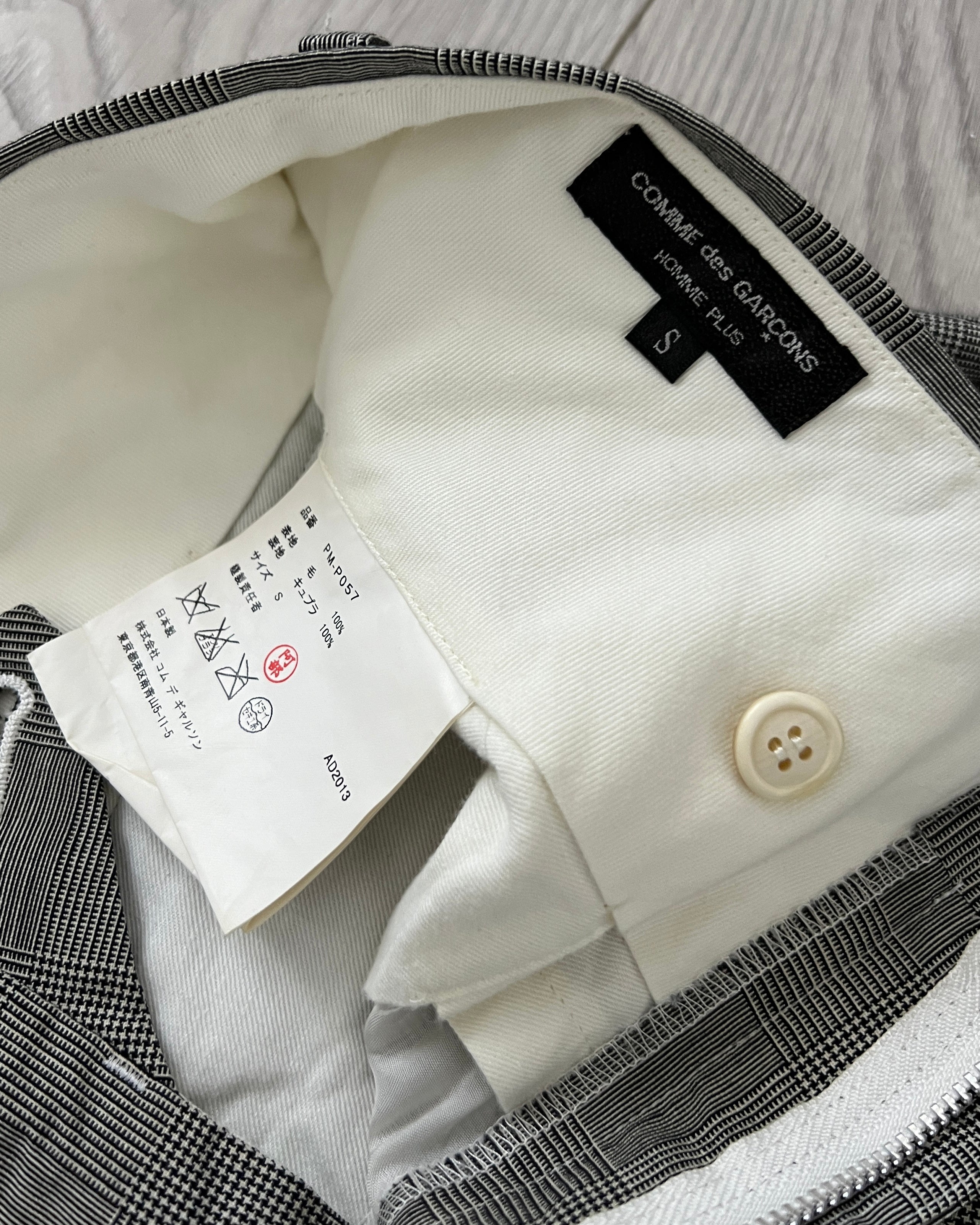 Comme Des Garcons Homme Plus SS2013 'Prince Of Wales' Check Trousers - Size 30