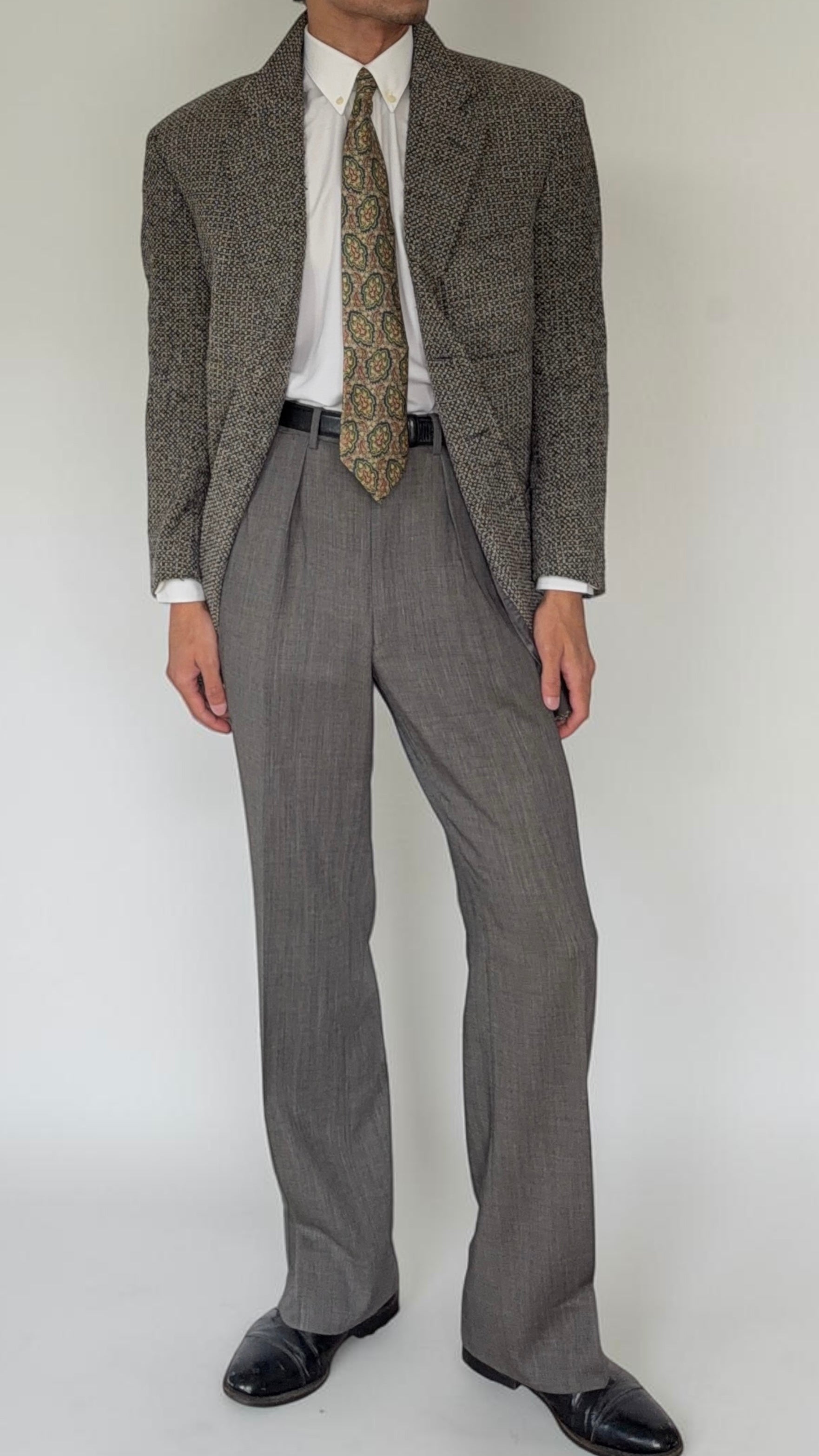 Canali 1980s 3B Textured Soft Wool Sport Jacket Blazer - Size M