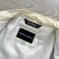 Emporio Armani 2001 Leather Panelled Cafe Racer Moto Jacket - Size M