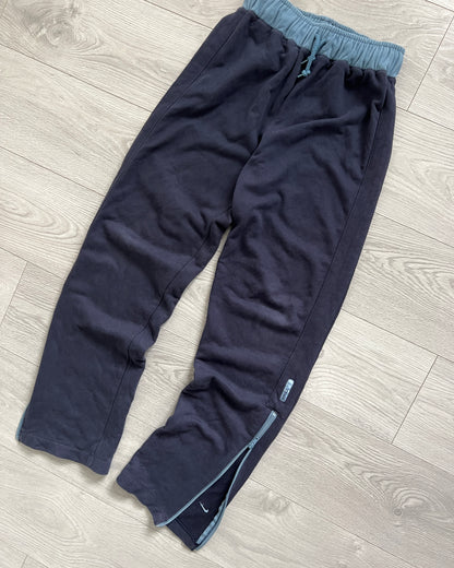 Nike 00s Swoosh Logo Ankle Zip Sweatpants - Size S