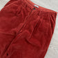 C.P. Company 1980s 'Navy Arctic' Rust Orange Pleated Cord Pants - Size 31