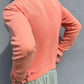 Final Home 1990s Thunder Stitch Coral Sweater - Size S