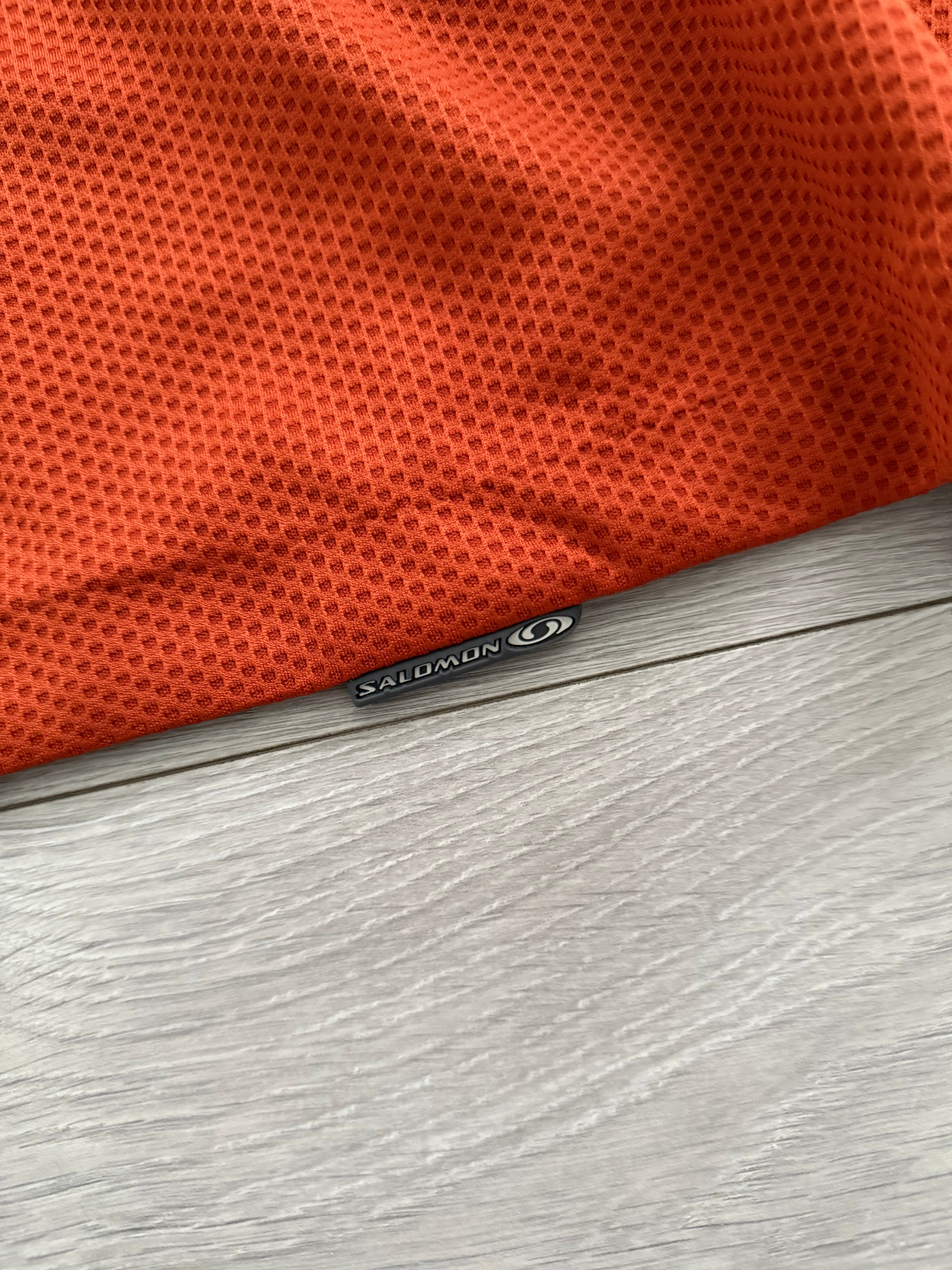 Salomon 00s Moto Mesh Orange Technical Long Sleeve - Size L