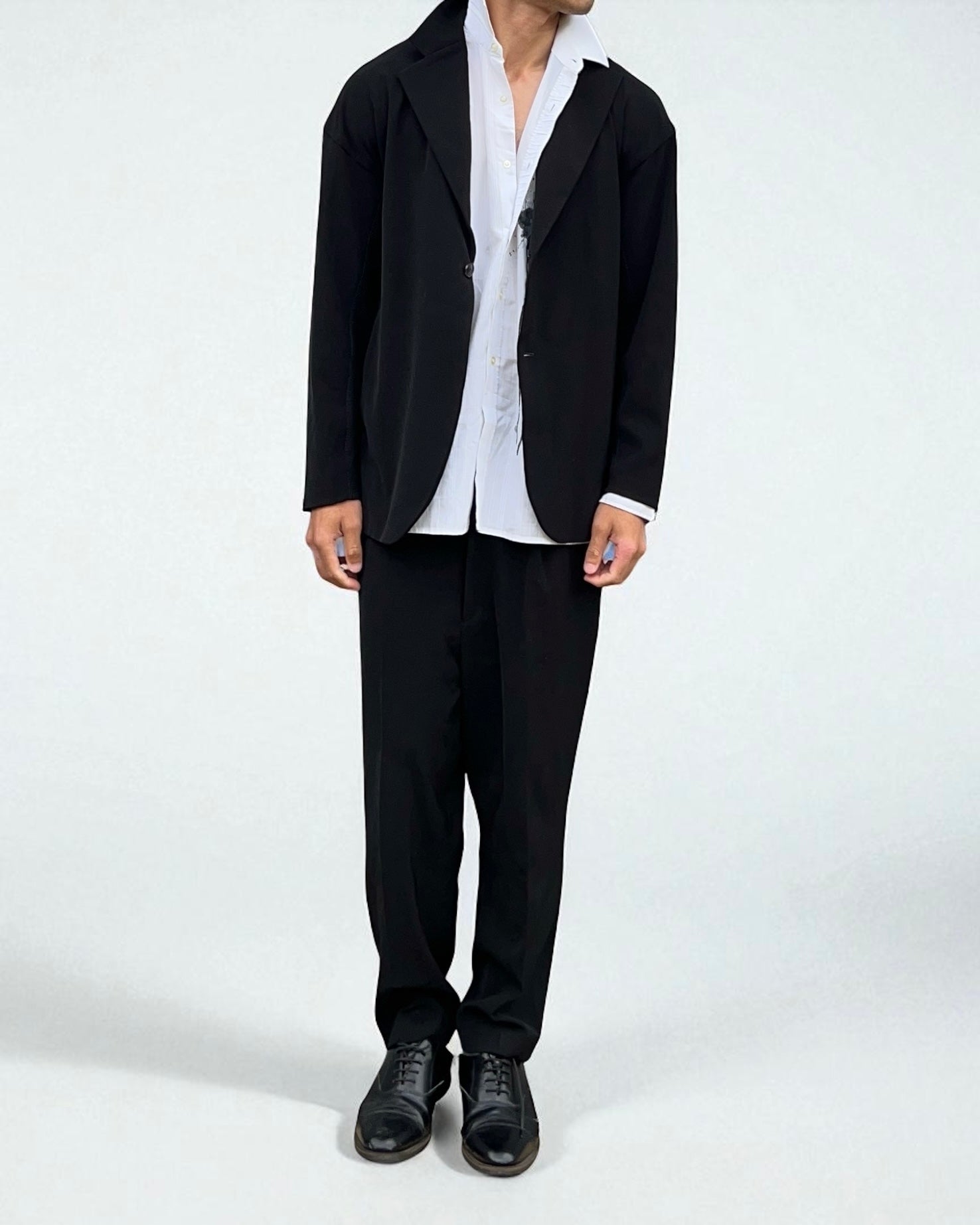 Issey Miyake OJR Tag 1990s Technical Pleated Suit - Size L Jacket / 32" Waist