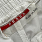 Prada Sport SS2002 Technical Baggy Nylon Bungee Hem Red Tab Pants - Size M