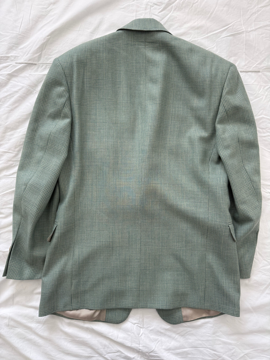Hugo Boss 1980s 2B Teal Green Wool Sports Blazer Jacket - Size S