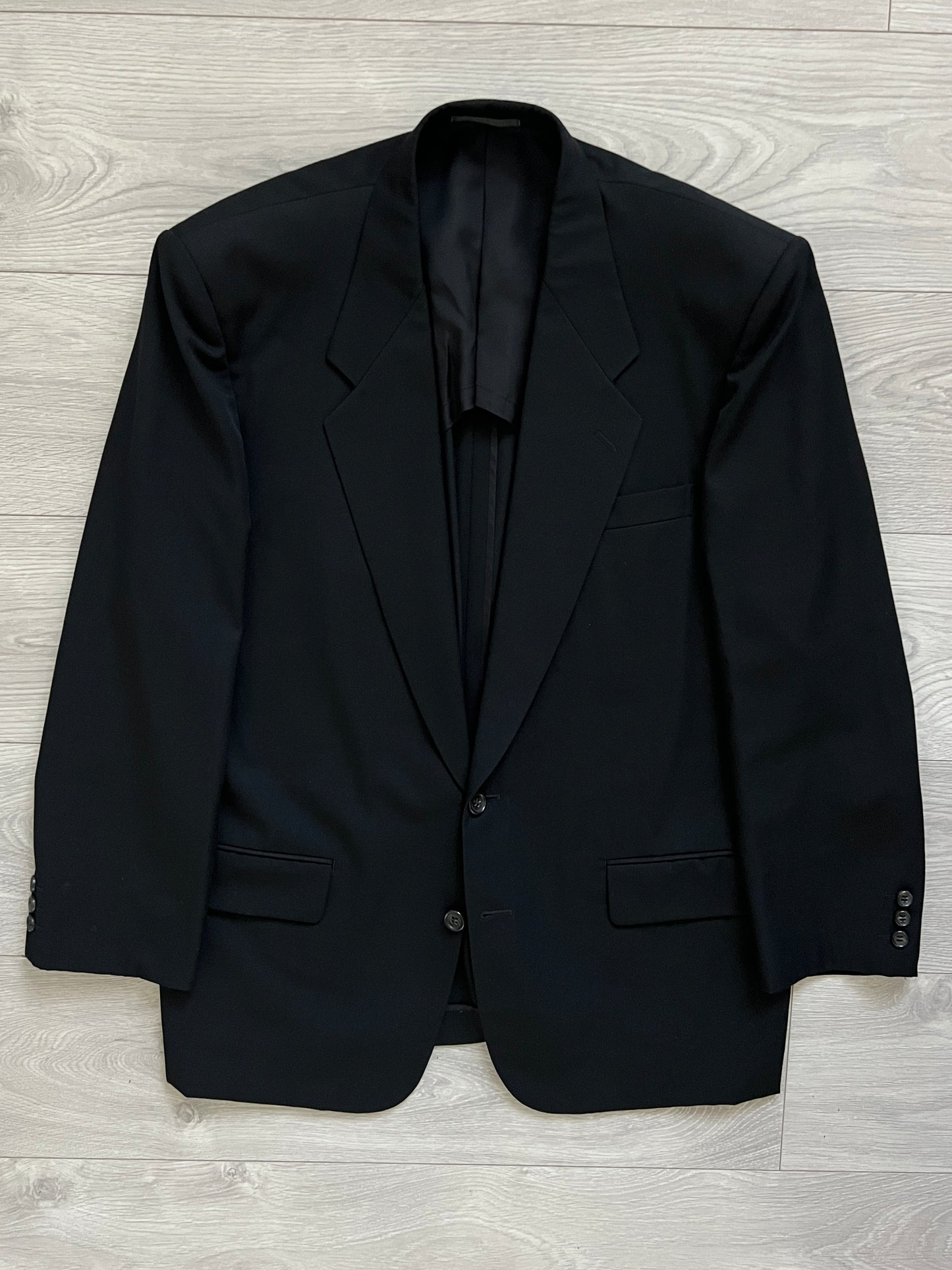 Comme Des Garcons Homme 1992 Double-Pleated Black Wool Suit - Size M Jacket / 30" Waist
