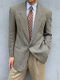 Giorgio Armani 1980s Wool Textured Sports Blazer Jacket - Size M