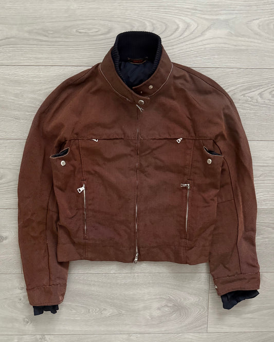 Prada Sport 00s Cafe Racer Moto Jacket - Size S