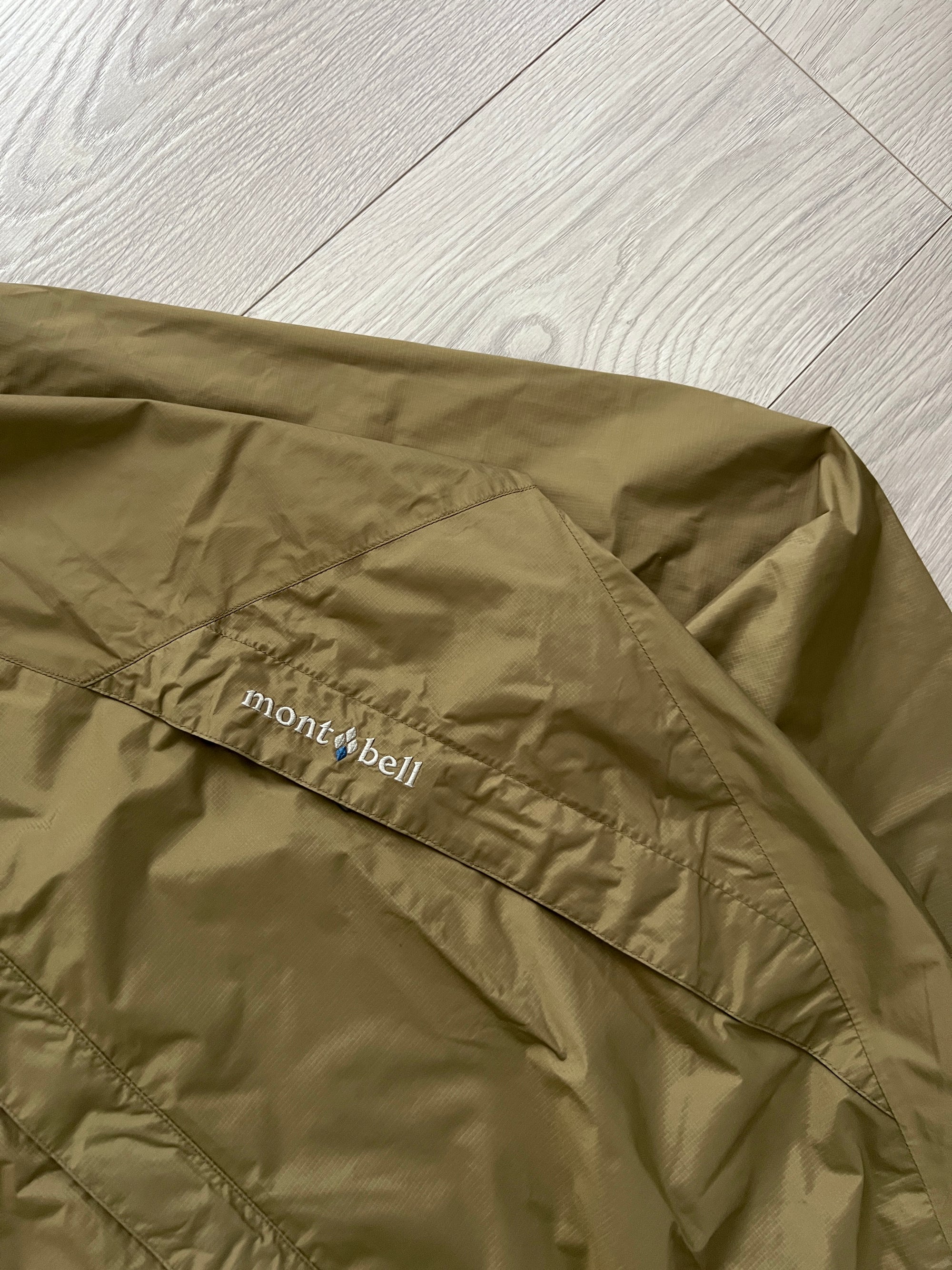 Montbell 00s Waterproof Rain Jacket Crocodile Green - Size M