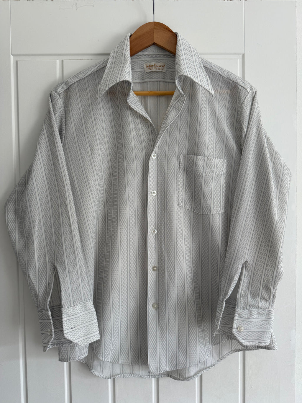 Marlboro 1990s Vintage Crochet Western Shirt - Size S