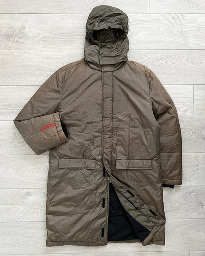 Prada Sport FW1999 Down Filled Technical Nylon Coat - Size L