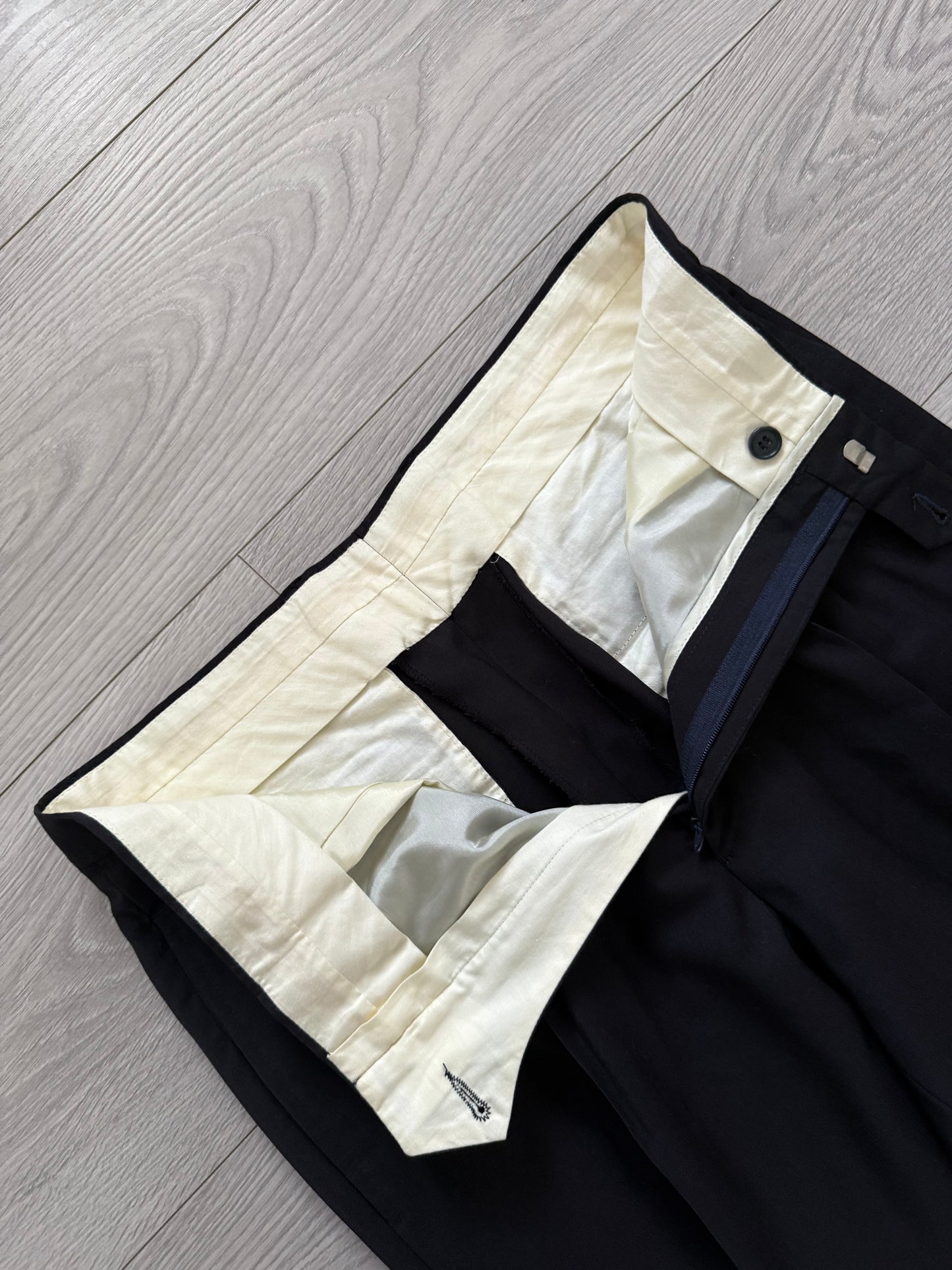 Emporio Armani 1990s Double-Breasted Wool Suit - Size M Jacket / 32" Waist