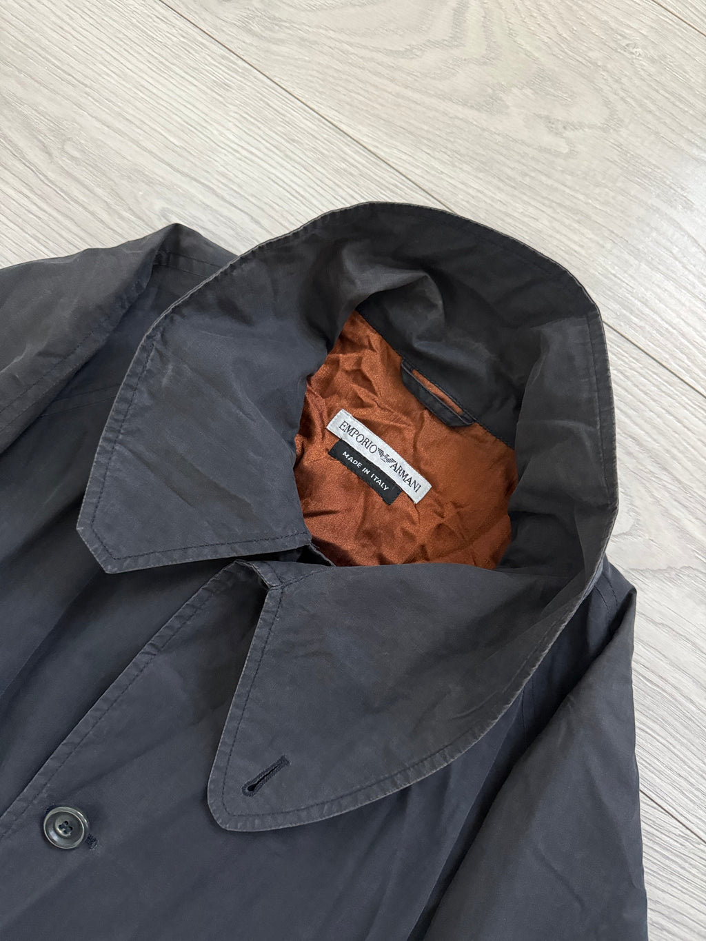 Emporio Armani 1990s Waterproof Trench Coat - Size XL