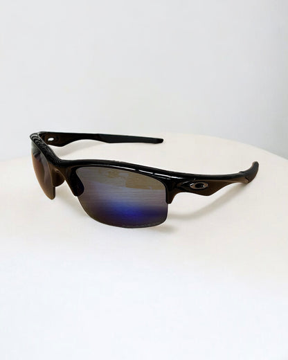 Oakley 2012 Bottle Rocket Sunglasses in Black/Polarized Blue