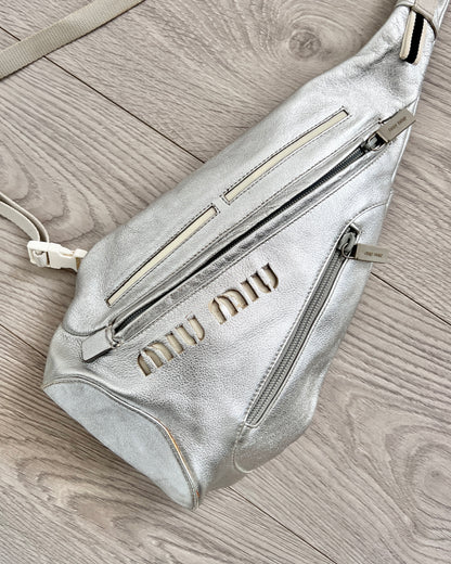 Miu Miu 90s Astro Silver Crossbody Bag