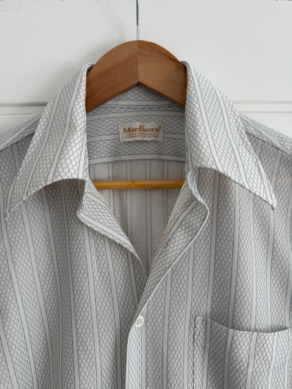 Marlboro 1990s Vintage Crochet Western Shirt - Size S