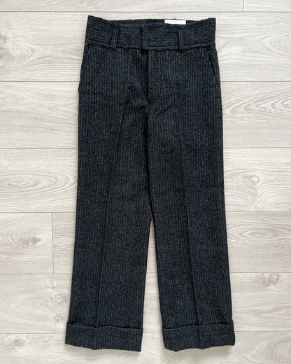 Junya Watanabe AW2003 Raw Wool Striped Trousers - Size 28