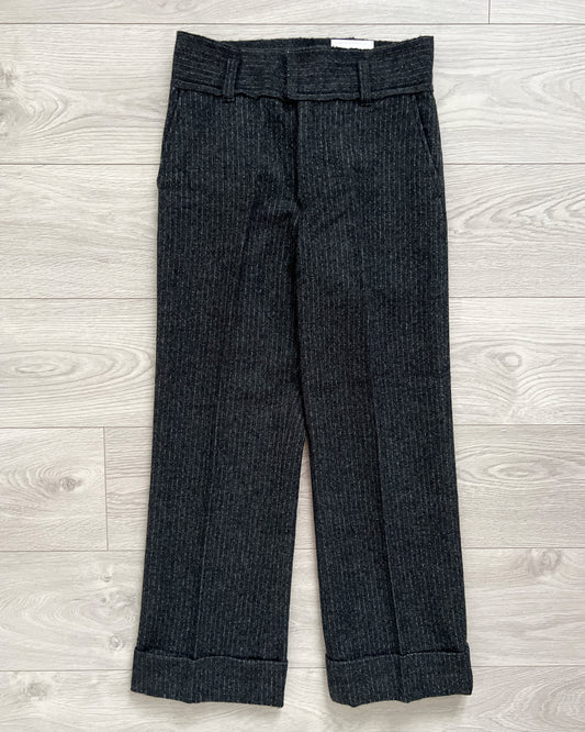 Junya Watanabe AW2003 Raw Wool Striped Trousers - Size 28