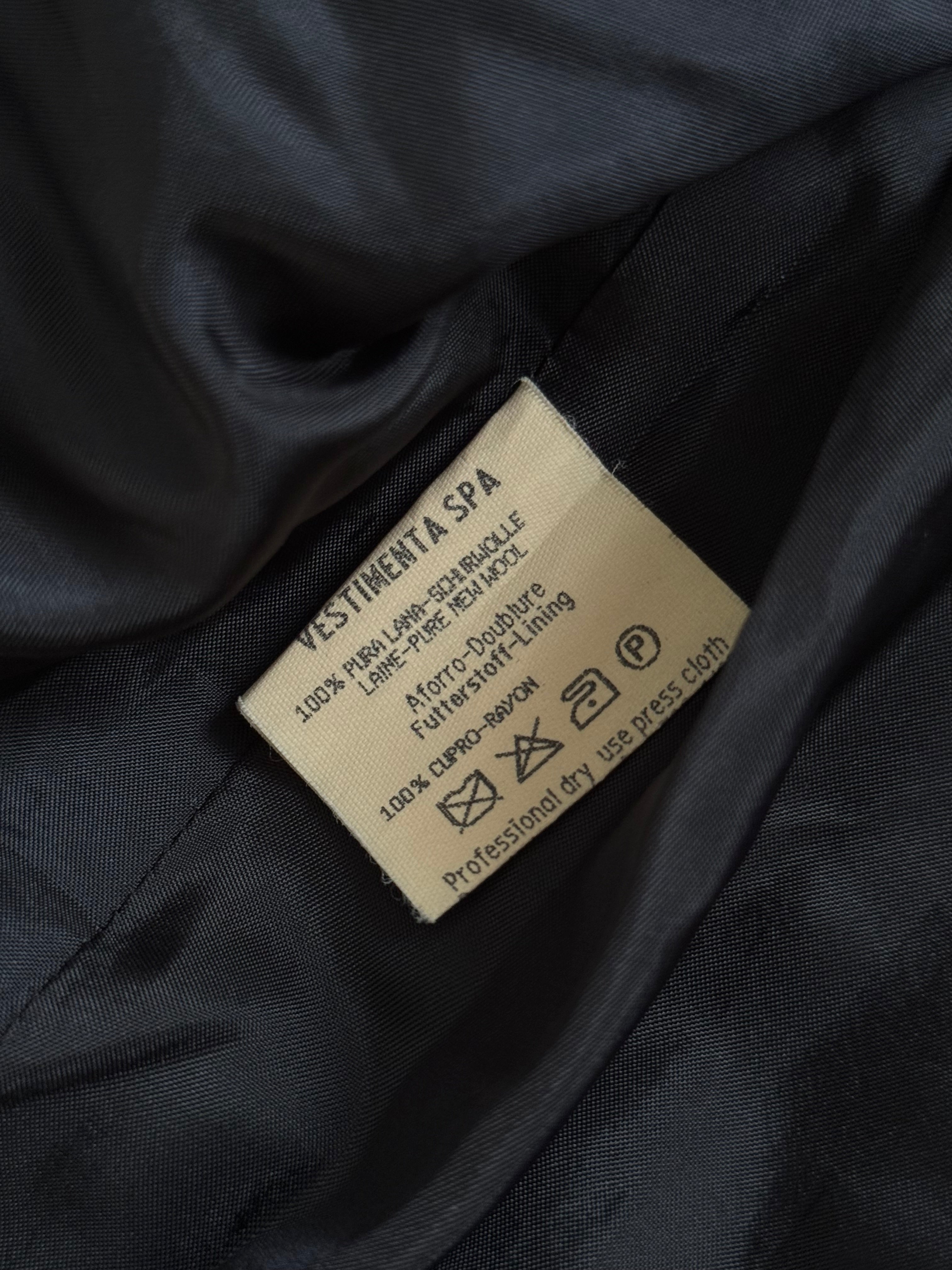Giorgio Armani Black Label 1990s 3B Draped Lightweight Wool Jacket - Size S
