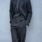 Comme Des Garcons Homme Deux 1995 Pleated Herringbone Suit - M Jacket / 30" Waist