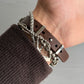 Jean Paul Gaultier Laser-Cut Cross Motif Stainless Steel Concealed Watch Bracelet