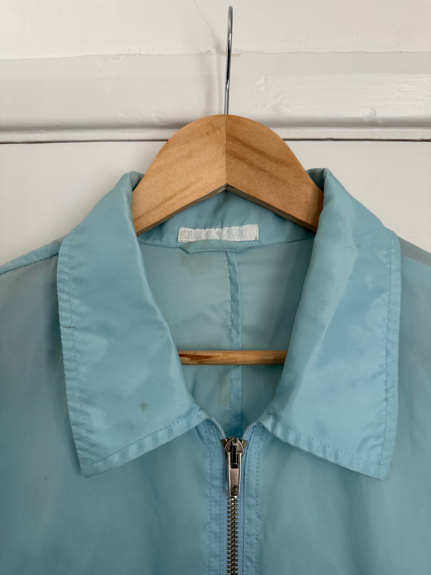 Helmut Lang SS1998 Silk Nylon Blue Cummerbund Packable Jacket - Size L