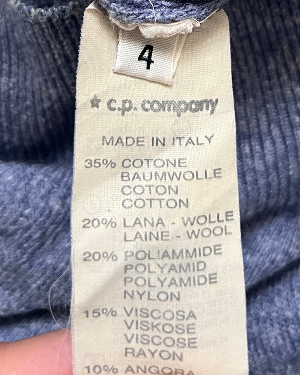 C.P. Company 1980s 'Ideas from Massimo Osti' Knit Sweater - Size L